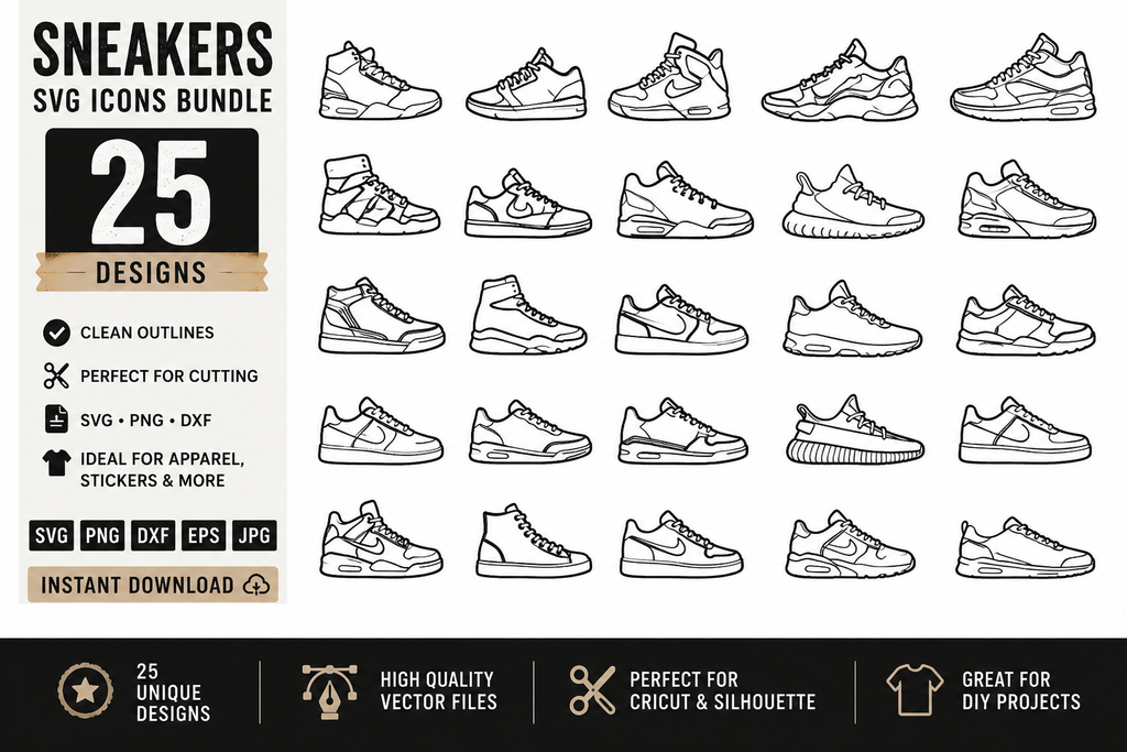 Sneaker  SVG Bundle